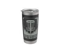Nunca subestimes el diseño de Old Guy Disc Golf Vaso térmico de acero inoxidable de doble pared
