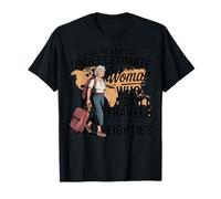 Nunca Subestimes los Viajes de una Mujer en Sus Ochenta Camiseta