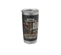 Nunca subestimes una motosierra de viejos setenta años Vaso térmico de acero inoxidable de doble pared
