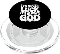 Nunca Suerte, Siempre Dios, fe Cristiana PopSockets PopGrip para MagSafe