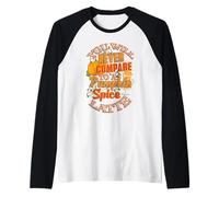 Nunca te compararás con un Latte de Especias de Calabaza Camiseta Manga Raglan