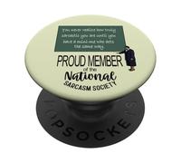 Nunca te Das Cuenta de lo sarcástico Que Eres Divertido PopSockets PopGrip Adhesivo