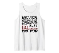 Nunca te metas con Alguien Que Corre 13.1 Millas por diversión Camiseta sin Mangas