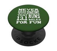 Nunca te metas con Alguien Que Corre 13.1 Millas por diversión PopSockets PopGrip Adhesivo
