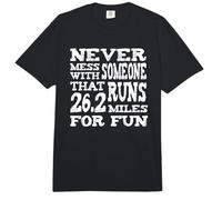 Nunca te metas con Alguien Que Corre 26.2 Millas por diversión Comfort Colors Adult Heavyweight T-Shirt