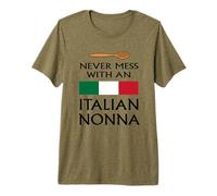 Nunca te metas con un Italiano Nonna Abuela Divertida Italia Camiseta Premium