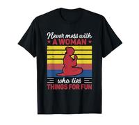 Nunca te metas con una Mujer Que ata Cosas por diversión Jiu-Jitsu Camiseta