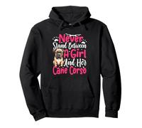 Nunca te pongas Entre una Chica y su bastón Corso Sudadera con Capucha
