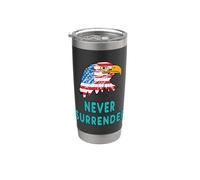 Nunca te rindas Vaso térmico de acero inoxidable de doble pared
