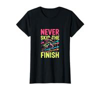 Nunca te saltes el Acabado Diseño de motivación para Correr Camiseta