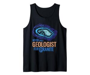 Nunca Tome un geólogo para el diseño de Juego de Palabras de Granito Camiseta sin Mangas