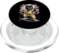 Nunchaku Cat Kung Fu Kungfu Nunchucks Kitten Artes Marciales PopSockets PopGrip para MagSafe