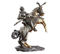 NUNETH Escultura De Caballero Romano, Estatua Grande para Decoración del Hogar, Adornos De Colección De Resina para Sala De Estar, Regalos De Empresa, Cobre (B)