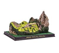 NUNETH Machu Picchu Estatua de construcción, escultura de decoración del hogar, colecciones de escritorio, adornos pequeños, resina, color