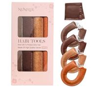 NUNFLUE Juego de rizos sin calor durante la noche, varillas rizadoras suaves jumbo para dormir, varillas rizadoras de terciopelo sin daños con bufanda de seda, herramientas de peinado sin calefacción