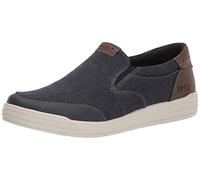 Nunn Bush Kore City Walk - Tenis de Lona con Puntera Tipo mocasín para Hombre, Azul Oscuro, 42-43 EU