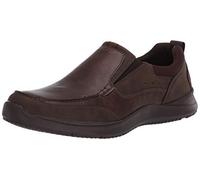 Nunn Bush Men's Conway Slip-On Moccasin Toe with Comfort Gel Loafer, Dark Brown,12 M US