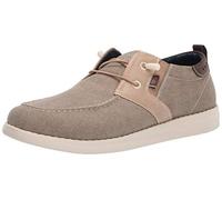 Nunn Bush Mocasines Brewski Wallabee de Lona con Punta mocasín para Hombre, Beige (Piedra), 42.5 EU