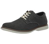 Nunn Bush Otto Canvas Plain Toe Oxford Lace Up, Hombre, Gris, 43 EU Ancho