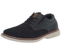 Nunn Bush Otto Plain Toe Knit Oxford Lace Up with Lightweight Sole, Hombre, Azul Marino, 44.5 EU