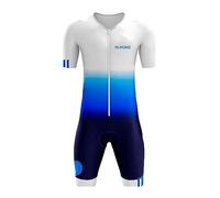 NUNOMO Cycling Skinsuit Triatlón for Hombres, Pro Manga Corta Traje de Ciclismo, Racing Tri Suit de Bicicletas Acolchado de Gel, MTB Mono,Secado rápido y Transpirable. (M,TYP-3)