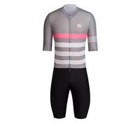 NUNOMO Cycling Skinsuit Triatlón for Hombres, Pro Manga Corta Traje de Ciclismo, Racing Tri Suit de Bicicletas Acolchado de Gel, MTB Mono,Secado rápido y Transpirable. (M,TYP-4)