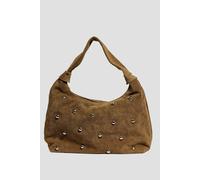 Núnoo Big Dandy Rivet Suede Dusty Olive Talla: OS | Bolsos de Mano Outlet | Unisex | Verde