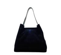 Núnoo Chiara Suede Black W. Gold Talla: OS | Bolsos de Mano Outlet | Mujer | Negro
