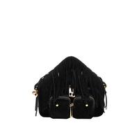Núnoo Helena Fringe Suede Black W. Gold Talla: OS | Bolsos de Mano Outlet | Mujer | Negro