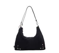Núnoo Rio Suede Black W. Gold Talla: OS | Bolsos de Mano Outlet | Mujer | Negro