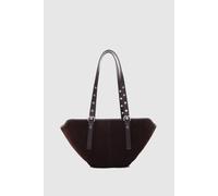 Núnoo Small Nora Suede Chocolate Talla: OS | Bolsos de Mano Outlet | Unisex | Marrón