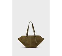 Núnoo Small Nora Suede Dusty Olive Talla: OS | Bolsos de Mano Outlet | Unisex | Verde