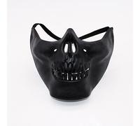 Nunubee Calavera Esqueleto Máscara Halloween Plástico Decorativo Miedo Mascarilla Fiesta De Disfraces Accesorios 20 * 13 * 14cm Le noir