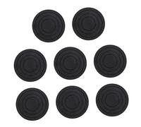 NUOBESTY 1 Juego Alfombrillas Antideslizantes Almohadillas Protector Pequeño Esteras Arandela Anti Vibración Anti -patsas Soporte De Lavadora Fibra De Resina PP Negro 8 Piezas