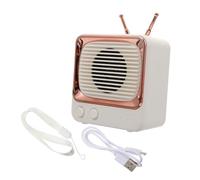 NUOBESTY 1 Juego Altavoz Mini Retro con Subwoofer Altavoz Inalámbrico Compatible con Tarjetas y USB Diseño Estético y Portátil para Uso Casa y Oficina