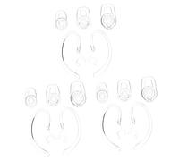 NUOBESTY 1 Juego Auriculares De Gel Reemplazo con Transparentes para Auriculares Inalámbricos Ergonómico 20 Piezas