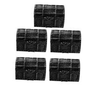 NUOBESTY 1 Juego Juguete Del Cofre Del Pirata Baúl De Juguetes Decoraciones De Fiesta Pirata Fato Halloween Festa De Halloween Cofre Del De Juguete Mini Cajas Piratas 5 Piezas