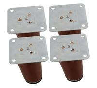 NUOBESTY 1 Juego Patas de Madera Reemplazos para Muebles Patas de Sofá y Gabinete Color Nogal Estabilidad y Durabilidad para Muebles Modernos