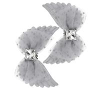 NUOBESTY 1 Par Accesorios Desmontables con Diseño de Puntos para Tacones y Planos para Bodas y