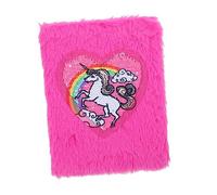 NUOBESTY 1 Pc cuaderno de peluche kit de diario revistas cuaderno diario agenda 2021 punto cuaderno escritura cuaderno duplex libro diario de novelas libro semanal de lácteos Felpa Rosy