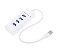 NUOBESTY 1 Pieza 4 Centro USB múltiple Adaptador de Cable abs concentrador de plástico de 4 Puertos Adaptador de Cable de plástico concentrador de 4 Puertos el plastico