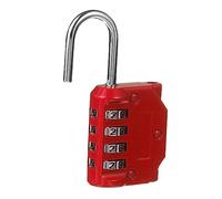 NUOBESTY 1 Pieza candado de combinación código secreto candados candado pequeño para equipaje mochilas candado cerradura puerta cerradura de maleta cerradura de la puerta del hogar rojo