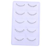 NUOBESTY 10 Pares de Pestañas Postizas Inferiores Transparentes Tiras de Pestañas Naturales sin Tallo para Maquillaje Profesional y Uso Diario Set de 5 Pares por Caja