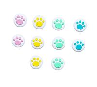 NUOBESTY 10 Piezas Cubiertas de Joystick de Silicona para Controladores de Antideslizante y Protección para Switch Compatible y la Precisión y Diversión