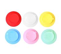 NUOBESTY 10 Piezas de Doble Cara Ventosas para Bebés con Ventosa Anti-Caída de Silicona con Base Fija para Ventosas para Bebés Suministros de Vajilla para Niños Pequeños (Color Aleatorio)
