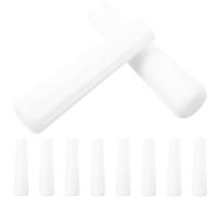 NUOBESTY 10 Piezas Mango de Varita Ciega Reutilizable de Metal para Barras de Cortinas, Fácil de Instalar, Adecuado para Uso en Casa y Oficina