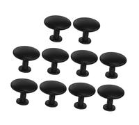 NUOBESTY 10 Piezas Mango Negro De Un Solo Agujero Manija Del Cajón Del Tocador Manijas Vintage Para Gabinetes De Cajón Muebles Tirón Del Gabinete Aluminio