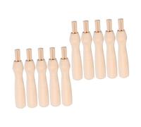 NUOBESTY 10 Piezas Mangos De Madera Para Agujas Laneras De Fieltro Herramienta De Punzonado Manual Ergonomica Para Proyectos De Needle Felting Superficie Lisa Y Pulida