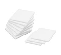 NUOBESTY 10 Piezas Pegatina de Nota Escolar Pestañas de Notas Transparentes 50 Hojas por Libro 10 Libros por Juego 7,5x7,5cm Pp Translúcidas Reutilizables Reposicionables Biblioteca y Aula