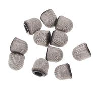 NUOBESTY 10 Piezas Punta del Condensador Puntas de lápiz escribano Puntas de lápiz óptico de Repuesto reemplazo lápiz óptico Suministros Puntas de Fibra de Malla Plata